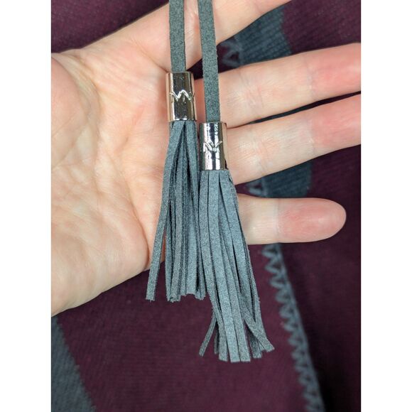 MARC New York ANDREW MARC Artsy Boho Cottage Western Poncho Ruana Wrap One Size - Picture 2 of 5